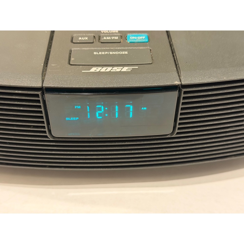Bose Wave Radio AWR1-1W AM FM Alarm Clock Tested Working No Remote Black